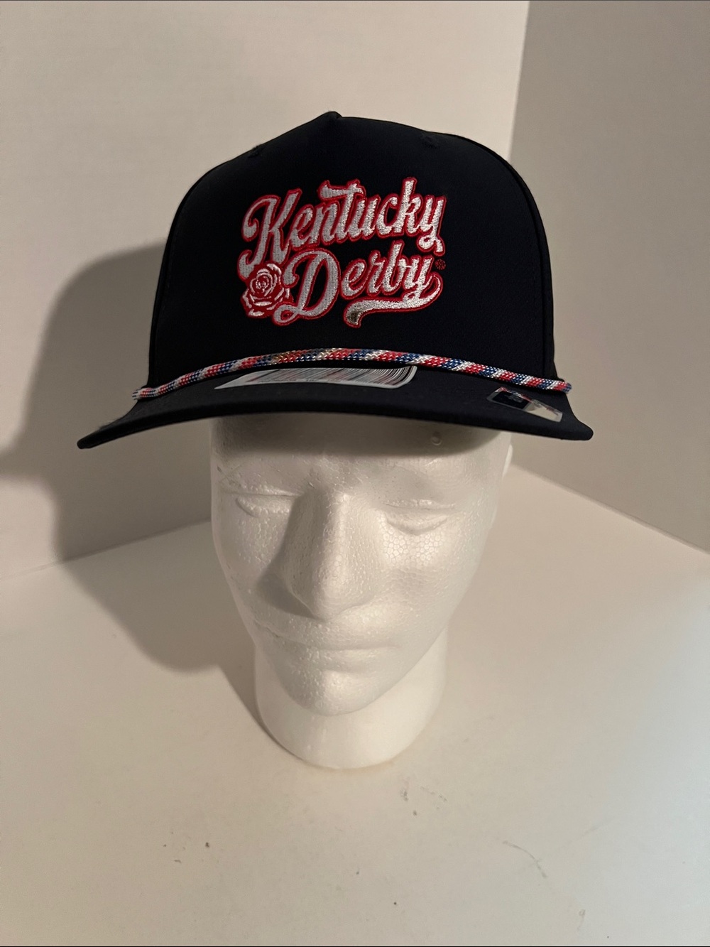 Kentucky Derby 151 Ahead Navy Rope Hat Adjustable Cap NWT